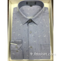 Chemise business teint en fil